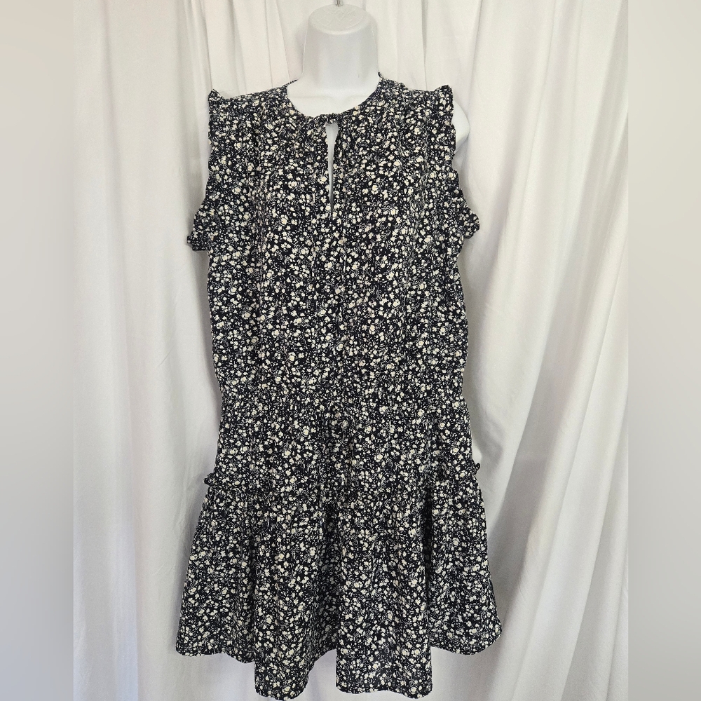 Pinch Black/White Mini Floral Mini Dress